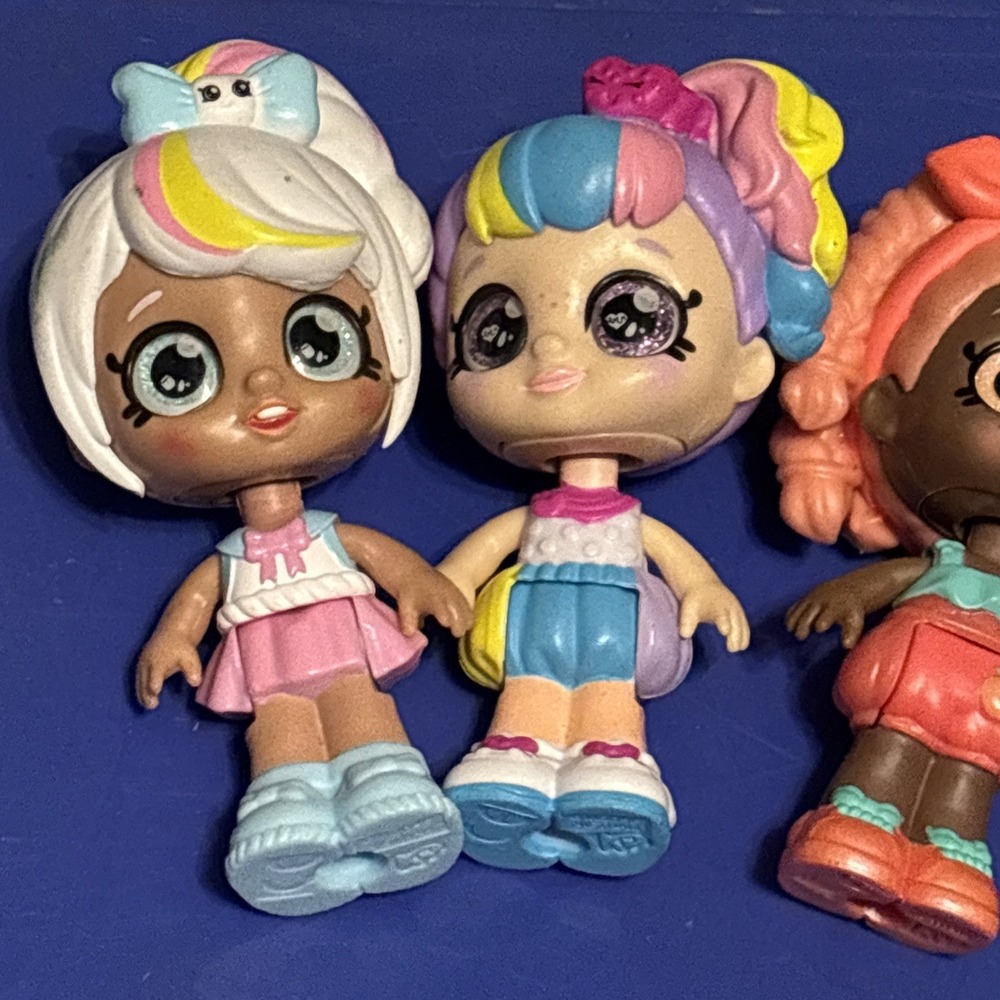 Kindi Kids Minis Bobble Head Rainbow Kate Doll Summer Peaches Marsha Mellow Lot - Picture 3 of 5